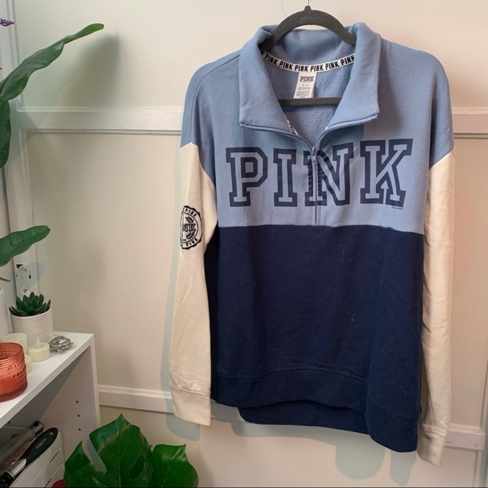 Victoria’s Secret Pink Quarter Zip Colorblock